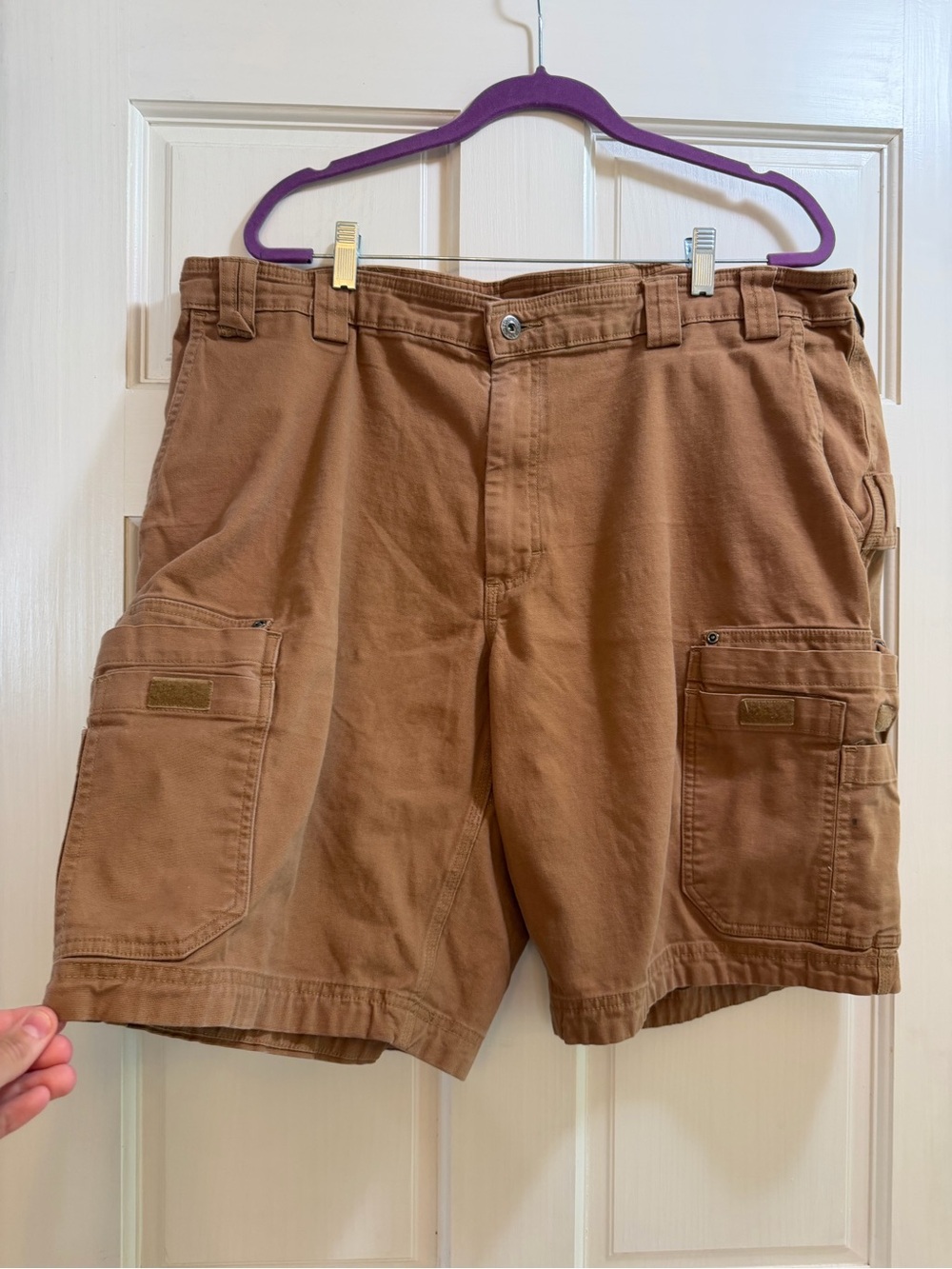 Duluth Trading Co. Tan Cargo Work Shorts